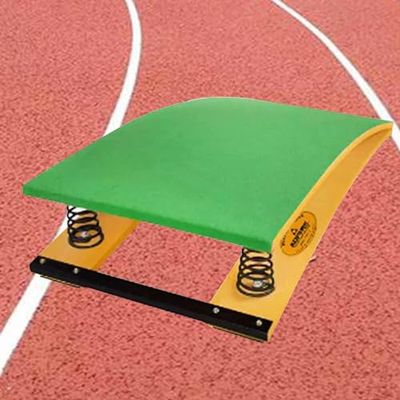 Heavy Duty Vault Spring Board Anti-Skid Springboard Gymnastics Studios Practice Equipment for Adults, Ergonomic High Bounce Springboards with Spring & Carpet (Green B)