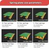 Heavy Duty Vault Spring Board Anti-Skid Springboard Gymnastics Studios Practice Equipment for Adults, Ergonomic High Bounce Springboards with Spring & Carpet (Green B) view 2