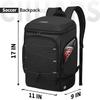 Ciihars Soccer Bag - Soccer Backpack with Ball Holder,Sport Equipment Bags gifts for soccer stuff Water resistant Includes Separate Cleat Fit Basketball Volleyball Football view 4
