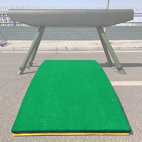 Large Vault, Adult Sport Equipment for Outdoor Indoor, 9 Springs Hard Wood Spring Board, No Deformation Springboards (Green)