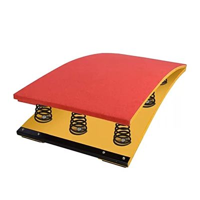 Springboard Gymnastics for Adults Teens, Home Elastic Ramp Springboard Including 9 Spring for Athletics, Training Ground (Green)