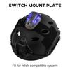 QIRUIMY Tactical Helmet IR Strobe Light, Identification Light with Optional 4 Modes, Survival Signal for Outdoor Sports (Brown Base-Blue) view 2