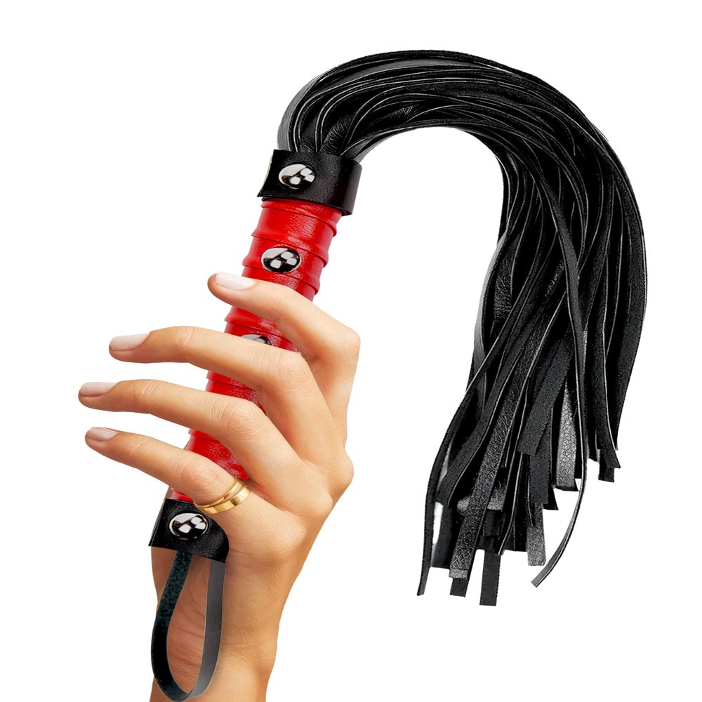 MELLCARE Whip Red Faux Leather 15.5 inch Horse Whip Riding Whips for Horses Horse Crop Whip for Couples Training Horse Equestrian