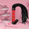 MELLCARE Whip Red Faux Leather 15.5 inch Horse Whip Riding Whips for Horses Horse Crop Whip for Couples Training Horse Equestrian view 3