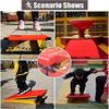 Junior Portable Curved Gymnastic Springboard, Children Beginner Springboards, Stable Anti-Tear Springboard, for School, Home Gym (Orange 60X120cm) view 2
