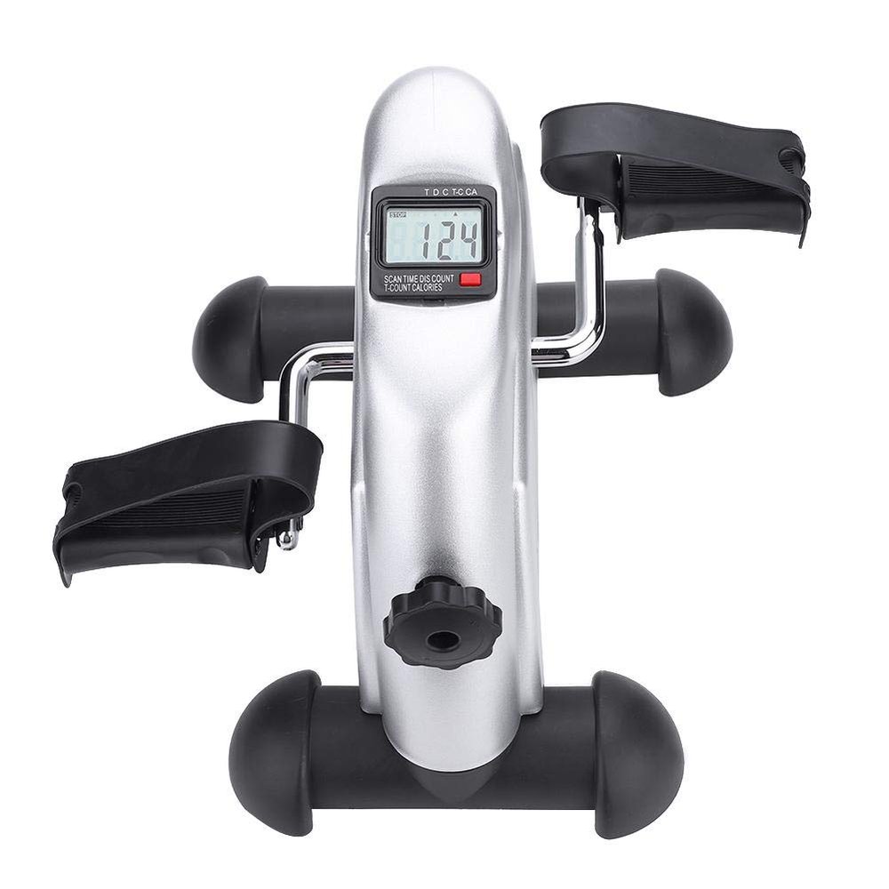 XHTLLO Portable Hand Foot Pedal Trainer Exerciser with Monitor for Indoor Gym Workout