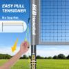 Haokelball Outdoor Badminton Net Set with Anti-Sag Winch System - 20ft Badminton Net, 4 Rackets, 3 Shuttlecocks & Carry Bag, Badminton Set for Backyard, Grass, Beach, Holiday Games view 2