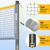 Haokelball Outdoor Badminton Net Set with Anti-Sag Winch System - 20ft Badminton Net, 4 Rackets, 3 Shuttlecocks & Carry Bag, Badminton Set for Backyard, Grass, Beach, Holiday Games view 3