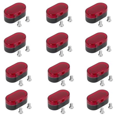 UFDIPLMY Scooter Taillight Led Rear Lampshade Compatible with Xiaomi Compatible with Mijia M365 Electric Scooters Brake Rear Lamp Shade Skateboard Accessories (Color : 12pcs)