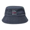 Computer Science Programmer Eat Sleep Code Unisex Sunhat Packable Boonie Vintage Denim Bucket Hat Fishing Cap Fisher Headwear view 1