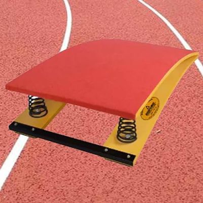 Heavy Duty Vault Spring Board Anti-Skid Springboard Gymnastics Studios Practice Equipment for Adults, Ergonomic High Bounce Springboards with Spring & Carpet (Red B)