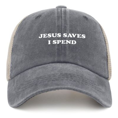 Hat for Mens Vintage Christian Faith Ball Caps for Men Gray Cycling Cap Vintage Unique Gifts for Truck Drivers Men