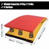 Gymnastics Vault Springboard Heavy Duty Padded Carpet Sport Gymnastics Equipment Non Slip Hardwood Athletes Jump Takeoff Board Arts Springboard for Sports Club/Martial (Red C) view 2