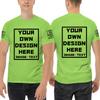 Custom T Shirts for Men/Women Add Your Text/Image Shirt Personalized Cotton Tee Printed Photo Front/Back Light Green S view 1
