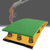 Heavy Duty Pro Curved Spring Board, Gymnastics Assistance Springboard for School, Track and Fielfd (Green 9 Springs/120Cm/47.24In) view 1