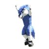 College Sport Horse Mascot Costume in Blue Suit Adult Size for Men & Women with Built-in Fan Inside the Head view 1