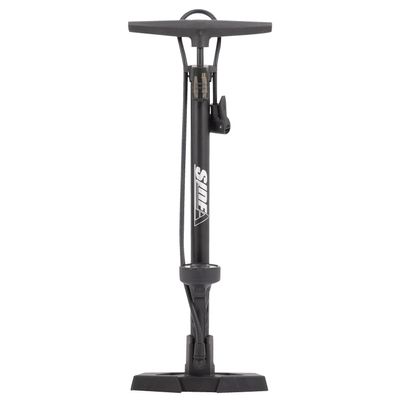 Side A 67349 Bicycle Air Pump, Compatible with All Valves, Presta Type, English, US Type, Air Pressure Gauge, Includes Air Pressure Gauge, Compatible with Crossbikes, Road Bikes, Mountain Bikes,