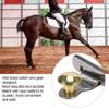KJAOYU 2PCS Leveling and Sturdy Stainless Steel Horse Spurs,Authentic Westerns Cowboy Gear Female Rider Design with Brass Rowel and Belt Button Perfect for Training and Show Riding view 2