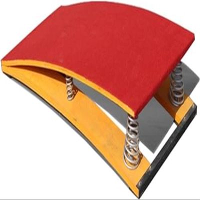 Junior Portable Curved Gymnastic Ard, Children Beginner ARDS, Stable & Anti-Tear Spring Board, for School, Home Gym (Orange 60X40Cm)