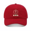 Baseball Hats Mens Women EMS 2 Embroidered Unisex Classic Adjustable Outdoor Dad Cap for Men (Red,7 1/2) view 1