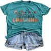 LAZYCHILD Pregnancy Announcement Shirt Women Growing Tiny Human Tshirt Floral Maternity Reveal Tee Pregnancy Tops Cyan view 1