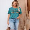 LAZYCHILD Pregnancy Announcement Shirt Women Growing Tiny Human Tshirt Floral Maternity Reveal Tee Pregnancy Tops Cyan view 2