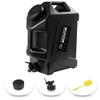 COOZMENT 5 Gallon (19L) Portable Water Containers with Spigot, BPA Free Water Jug, Black Water Tank, Multifunction Water Storage Containers for Camping Outdoor Hiking,Emergency Stroage view 1