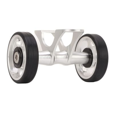 NineFit Basics Mudguard Easywheel Mudguard Rollers Wheels Double Wheel for for Folding Bike for (Silver), Generichqicgpks4d-14