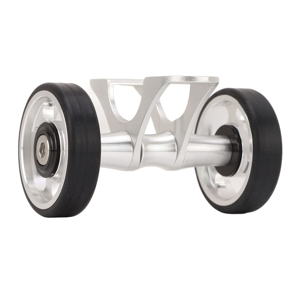 NineFit Basics Mudguard Easywheel Mudguard Rollers Wheels Double Wheel for for Folding Bike for (Silver), Generichqicgpks4d-14