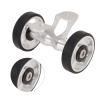 NineFit Basics Mudguard Easywheel Mudguard Rollers Wheels Double Wheel for for Folding Bike for (Silver), Generichqicgpks4d-14 view 4
