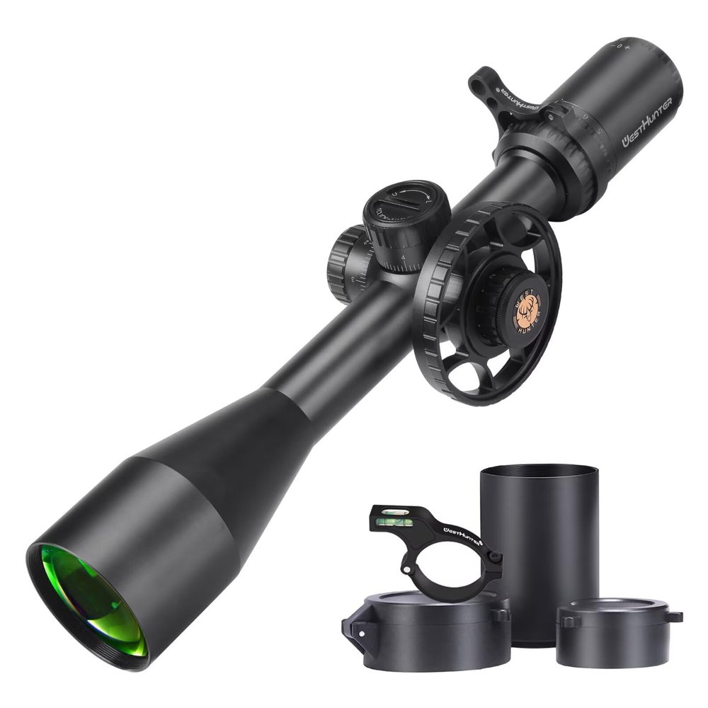 WestHunter Optics TD 5-25x50 SFIR FFP Long Range 1/10 MIL Precision Riflescope | Optical Shooting Kit