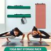 Tandefio Yoga Mat Wall Mount Rack Adjustable Exercise Mat Storage Shelf Hanging Foam Roller Organizer with 2 Hooks for Fitness Home Gym Workout view 2