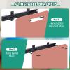 Tandefio Yoga Mat Wall Mount Rack Adjustable Exercise Mat Storage Shelf Hanging Foam Roller Organizer with 2 Hooks for Fitness Home Gym Workout view 4