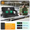 HOPERAN 21" 2pcs Massage Heated Stadium Seats for Bleachers with Back Support & Lumbar Pillow, 3 Level Heating & 6 Modes Massage Portable Heated Stadium Chairs for Bleachers view 3