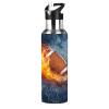 Kaifanee Football Tumbler Cup Travel Mug, Stainless Steel Vacuum Water Coffee Tumbler Cup 20oz, Travel Mug For American Football Lover Birthday Gifts view 1