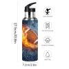 Kaifanee Football Tumbler Cup Travel Mug, Stainless Steel Vacuum Water Coffee Tumbler Cup 20oz, Travel Mug For American Football Lover Birthday Gifts view 2