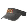 3D Pizza Pepperoni Print Denim Sun Visor Cap Versatile Unisex Design,for Outdoor Activities and Daily Wear view 2