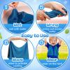 4 Pack Mini Cooling Towels (30"x9") - Kids Cooling Towel, Soft Breathable Cooling Neck Wraps with UPF 50 Sun Protection for Boys Girls Running Exercise Parent-child Activities School Outdoor Sports view 4