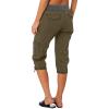 Womens Cargo Capris Summer Casual Drawstring Low Waisted Jogger Hiking Pants Lightweight Outdoor Cotton Capri Pants Lightweight Cargo Pants Y2k Breathable Baggy Pants Wide Leg Crop Pants for Women view 2