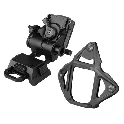CANIS SPORT INC New Metal L4G24 Night-Vision arms Mount for PVS18+ Tactical 3-Hole Night Vision NVG Mount Shroud for ACH/MICH/OPS-Core Fast Helmet/Crye, black