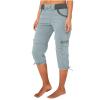Womens Cargo Capris Summer Casual Drawstring Low Waisted Hiking Jogger Pants Lightweight Outdoor Cotton Capri Pants Baggy Plus Size Cargo Pants Breathable Y2k Pants Loose Capri Pants for Women view 1