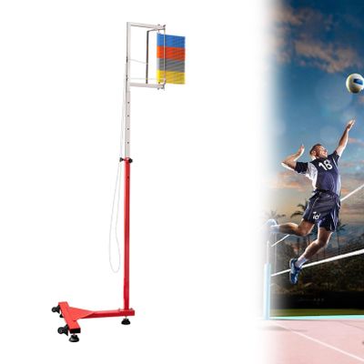 KYZTMHC Vertical Jump Tester with Wheels Freestanding Sport Vertical Jump Pole Vertical Jump Measuring Device for Volleyball, Basketball (Color : Four Colors, Size : 4.5-9.8ft)