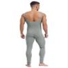 Lejafay Mens Athletic Jumpsuit Stretchy Unitard Rompers One Piece Bodysuit for Workout Bodybuilding Gray X-Large view 2
