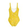 Psaytomey Women's Plus Size One Piece Swimsuit Banana Print Casual Round Neck Tummy Control Halter Bathing Suit Athletic Swimwear Sexy Swimsuit for Women Trendy view 4