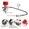 TUXING 4500Psi 300Bar Fill Station Stainless Steel Charging Valve Dual Gauge Regulator Adapter with 24" Inch High Pressure Hose (7/8-14UNF) view 4