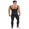 Hedmy Mens One Piece Workout Jumpsuits Stretchy Tank Unitard Rompers Workout Bodybuilding Bodysuit Black X-Large view 2