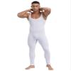 YiZYiF Men's Spandex Ballet Sleeveless Full Body Tight Jumpsuit Unitards Dance Costumes White X-Large view 3