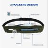 WATERFLY Running Belt Fanny Pack: Runner Marathon Jogging Waist Pack Sport Workout Exercise Fitness Phone Holder Belt for Men Women Jogger Slim Waistband view 4