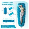 GaRcan Outdoor Inflatable Sleeping Mat TPU Camping Ultra Light Diamond Portable Mat (Blue One Seat) view 4