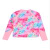 iiniim Kids Long Sleeve Rash Guard Shirts UPF 50+ Girls Boys Zipper Swim Rash Vest Tops Swimwear Pink 6 Years view 2
